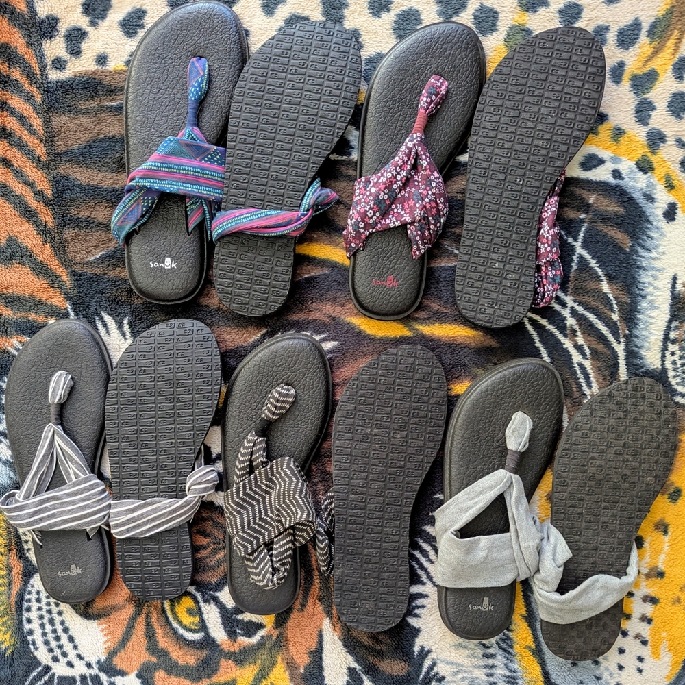 Sanuk Yoga Mat Sandals Flip Flops